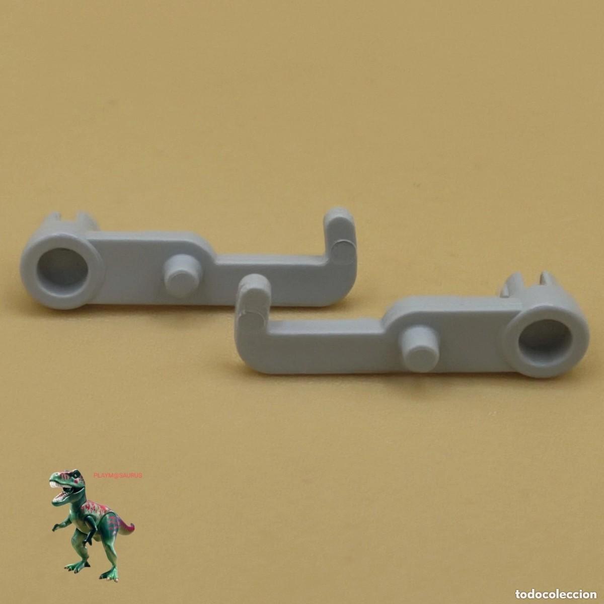 Playmobil: Playmobil 2 pasador cierre puerta pestillo gris remolque camion 6130 9317 3452 3454 3476 3695 4496