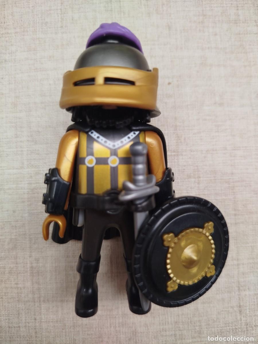 Playmobil: Playmobil guerrero medieval dorado