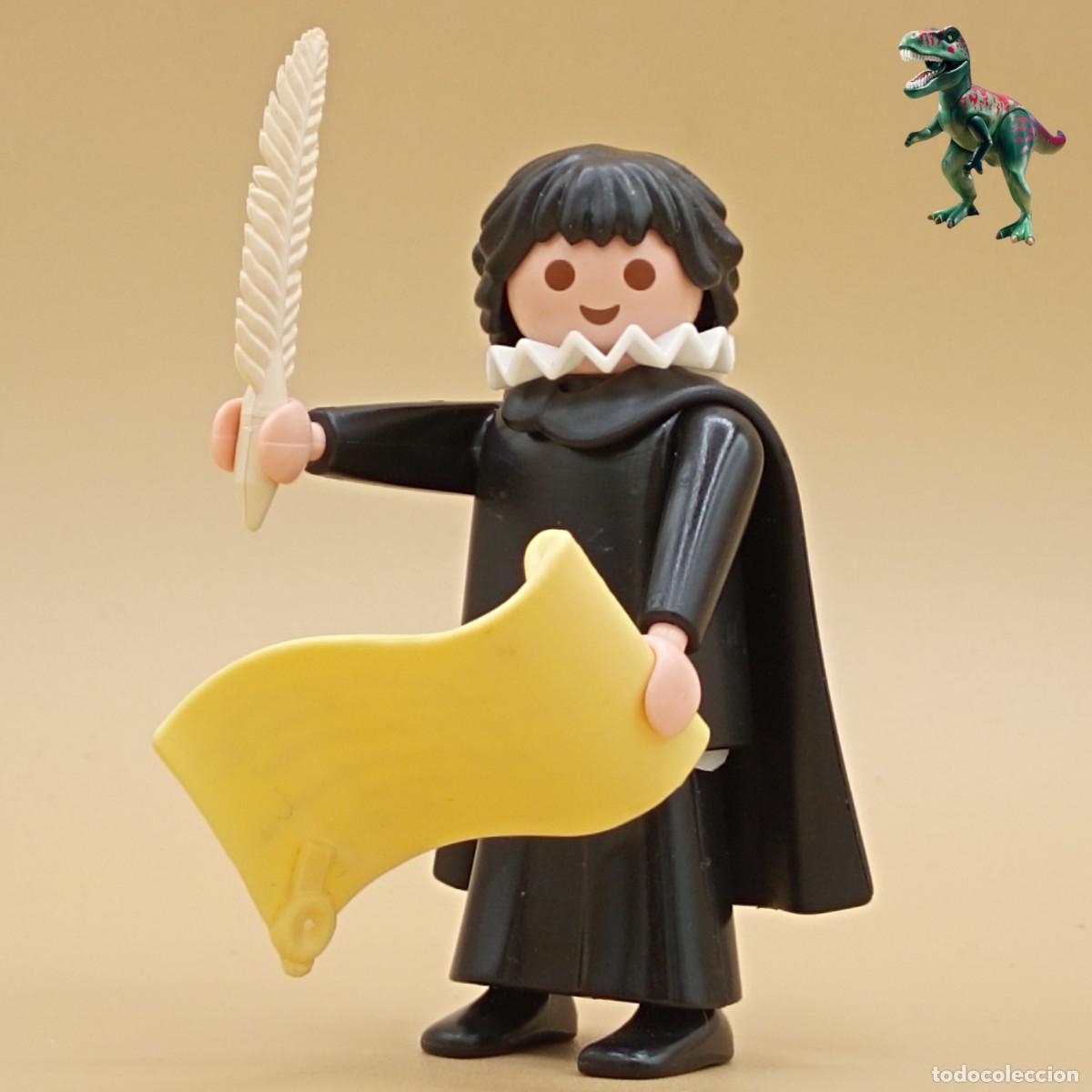 Playmobil: Playmobil figura escritor escriba escribano poeta pintor artista renacimiento noble medieval
