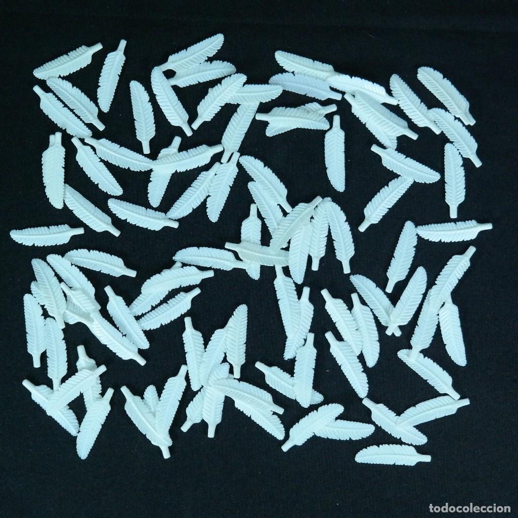 Playmobil: Playmobil plumas blancas plastico duro en excelente estado totalmente blancos ☼