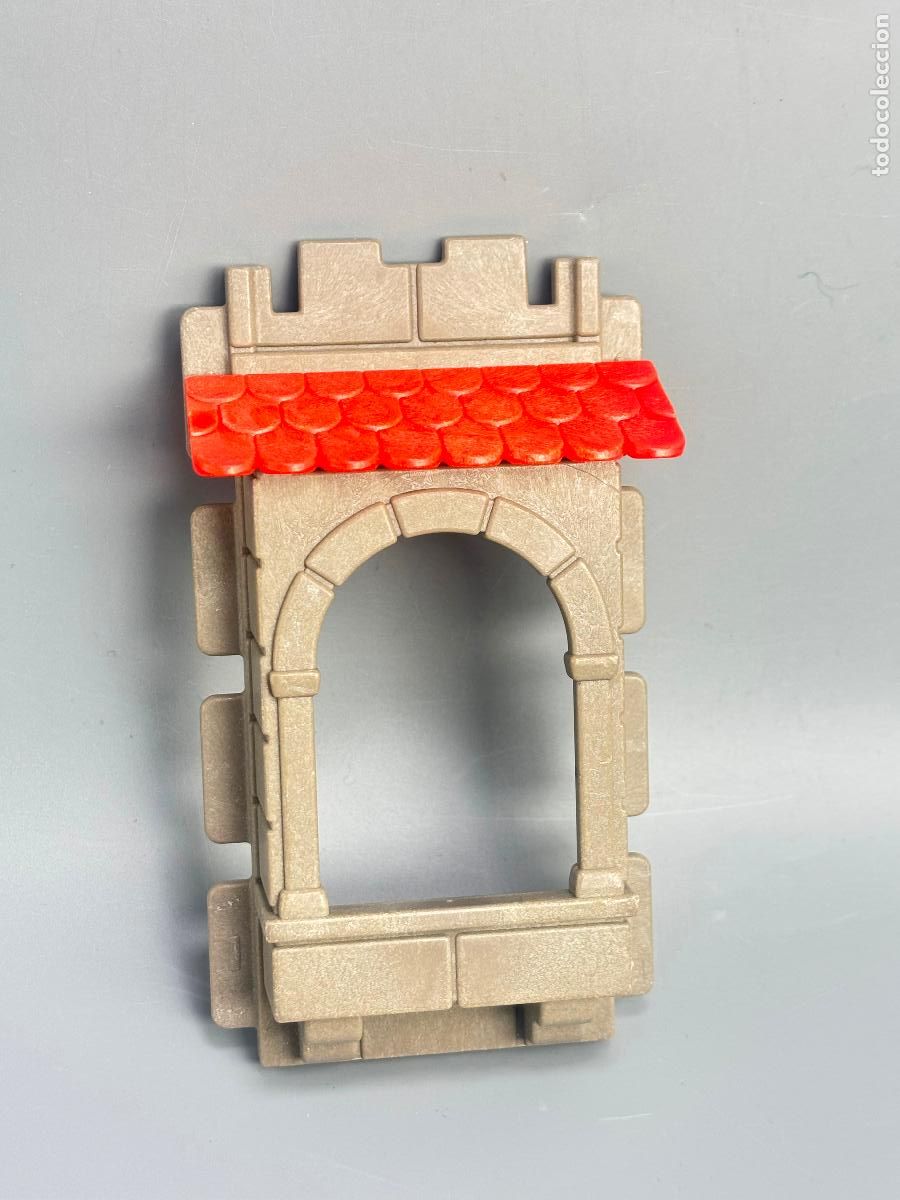 Playmobil: Playmobil lote pared balc&oacute;n con tejado casa castillo medieval