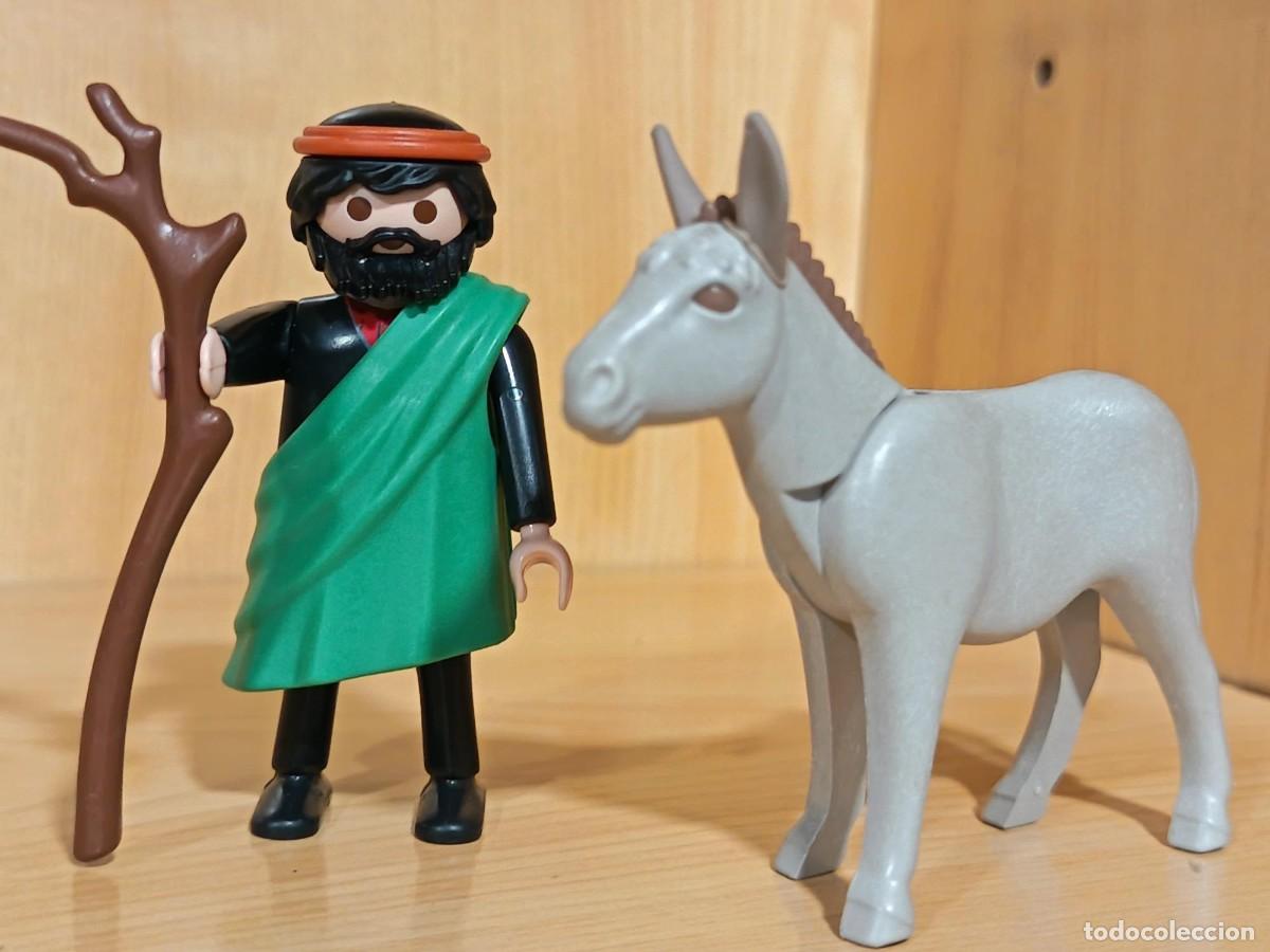 Playmobil: PLAYMOBIL ALDEANO , PASTOR CON BURRO , BELEN - 10/7/25
