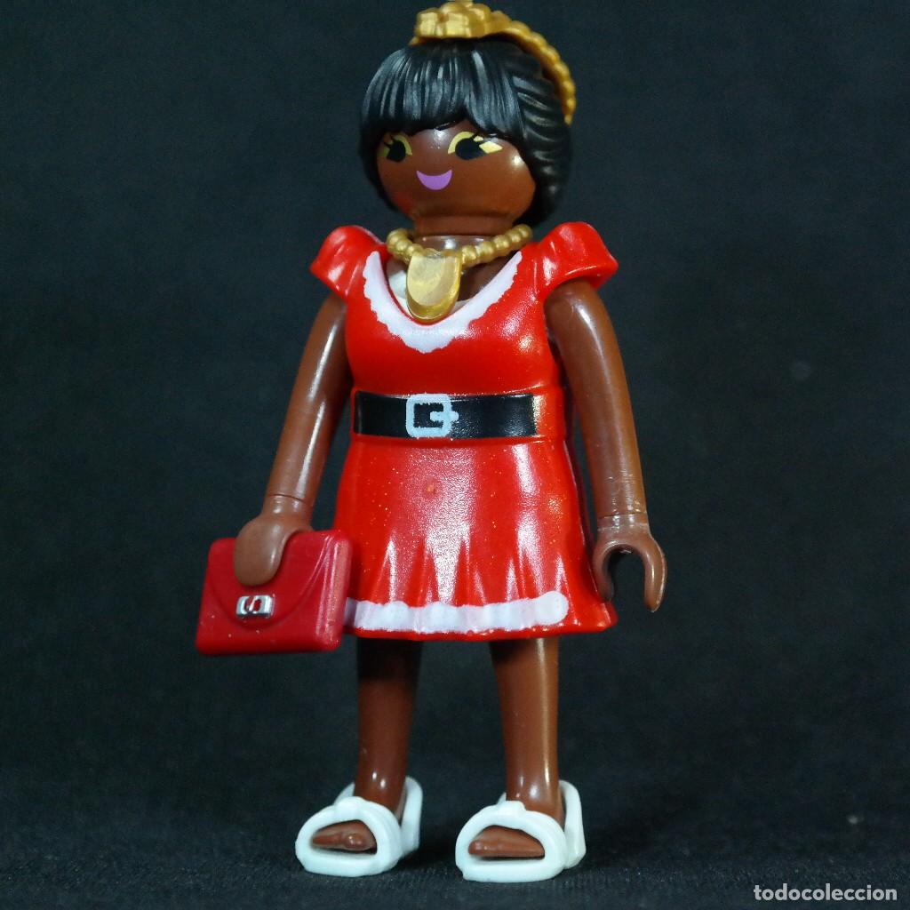 Playmobil: Playmobil mujer con vestido rojo ☼