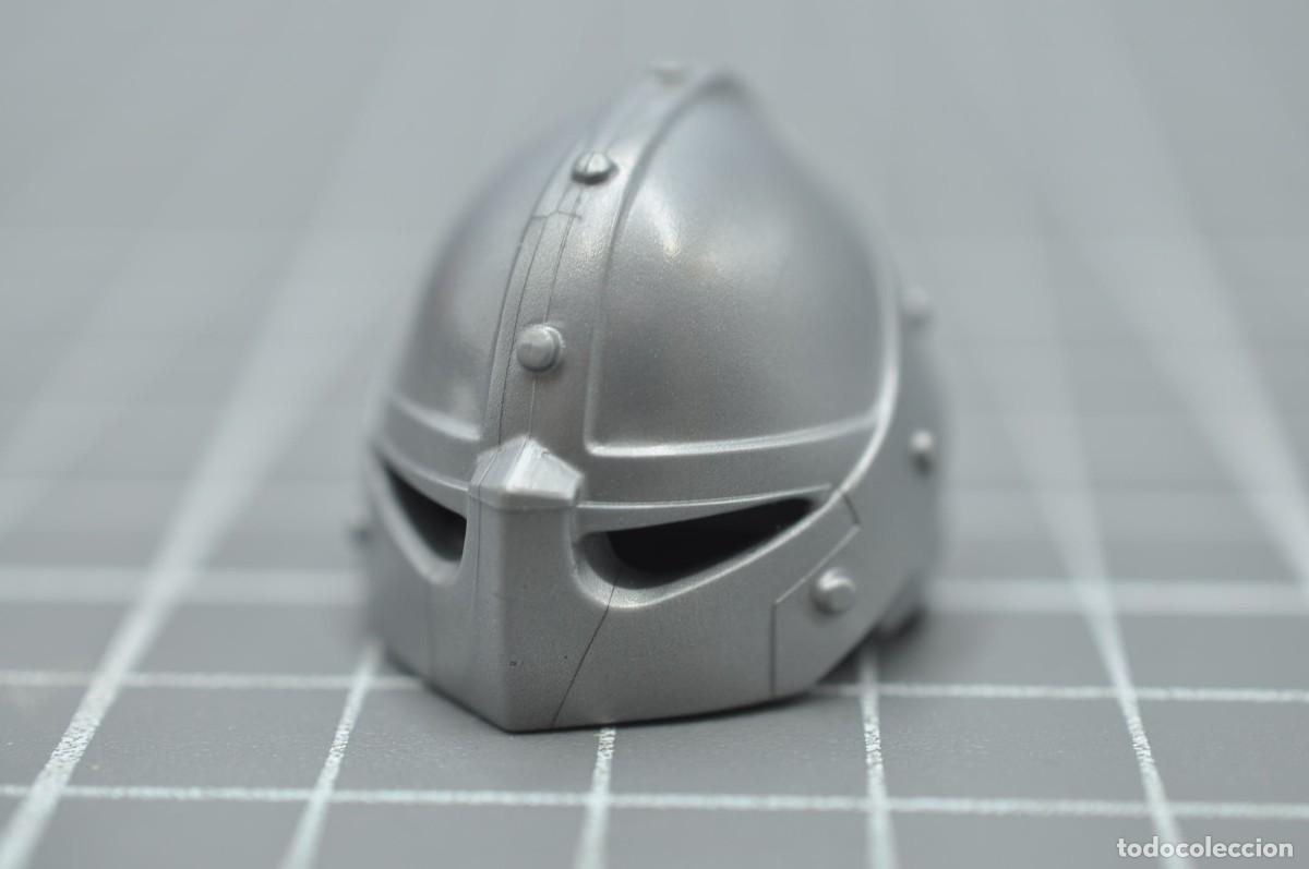 Playmobil: cj1410 PLAYMOBIL, CASCO YELMO MEDIEVAL PLATEADO 4006,4147,4835,5420,5996