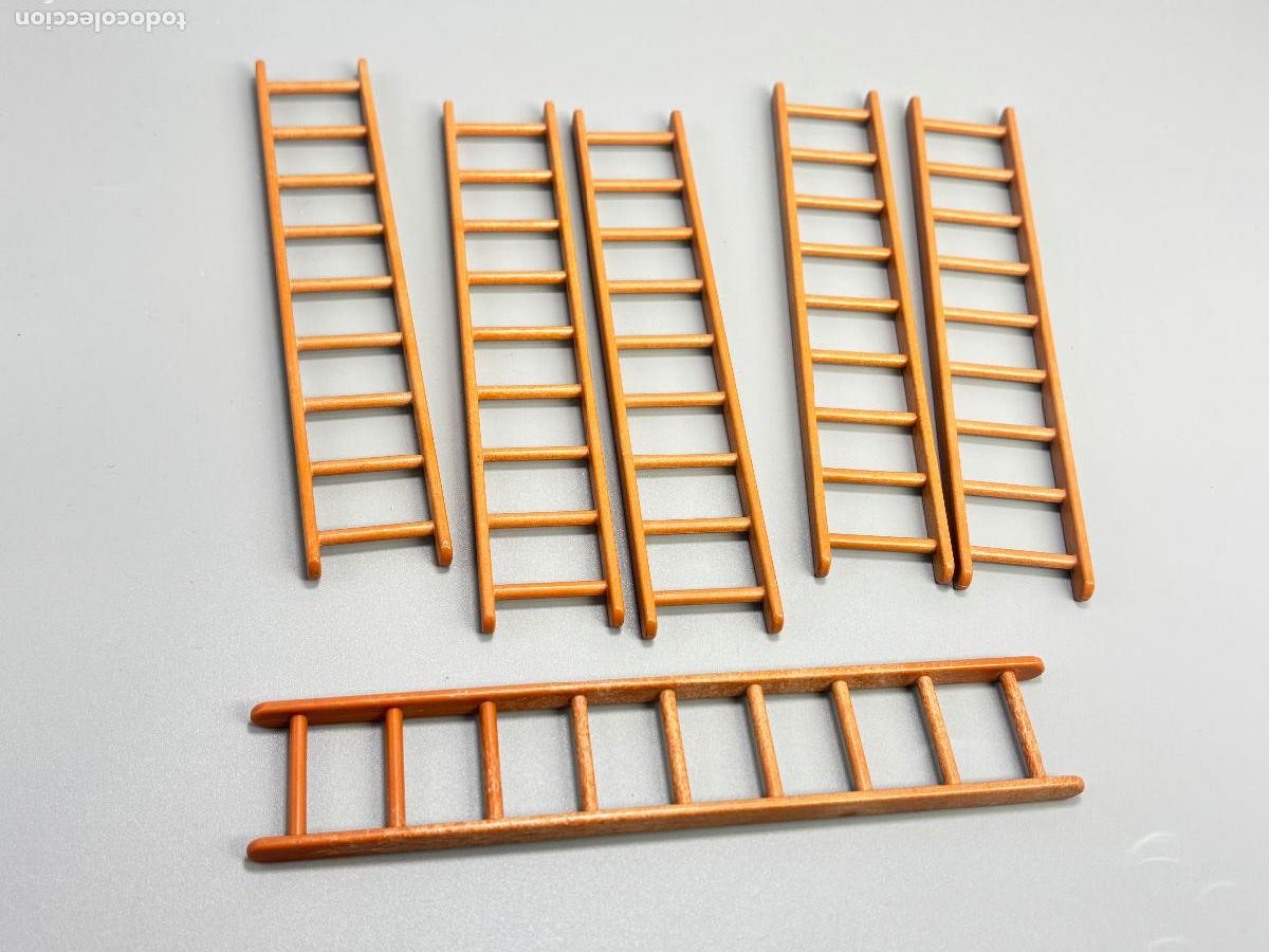Playmobil: Playmobil escalera marr&oacute;n torre casa castillo