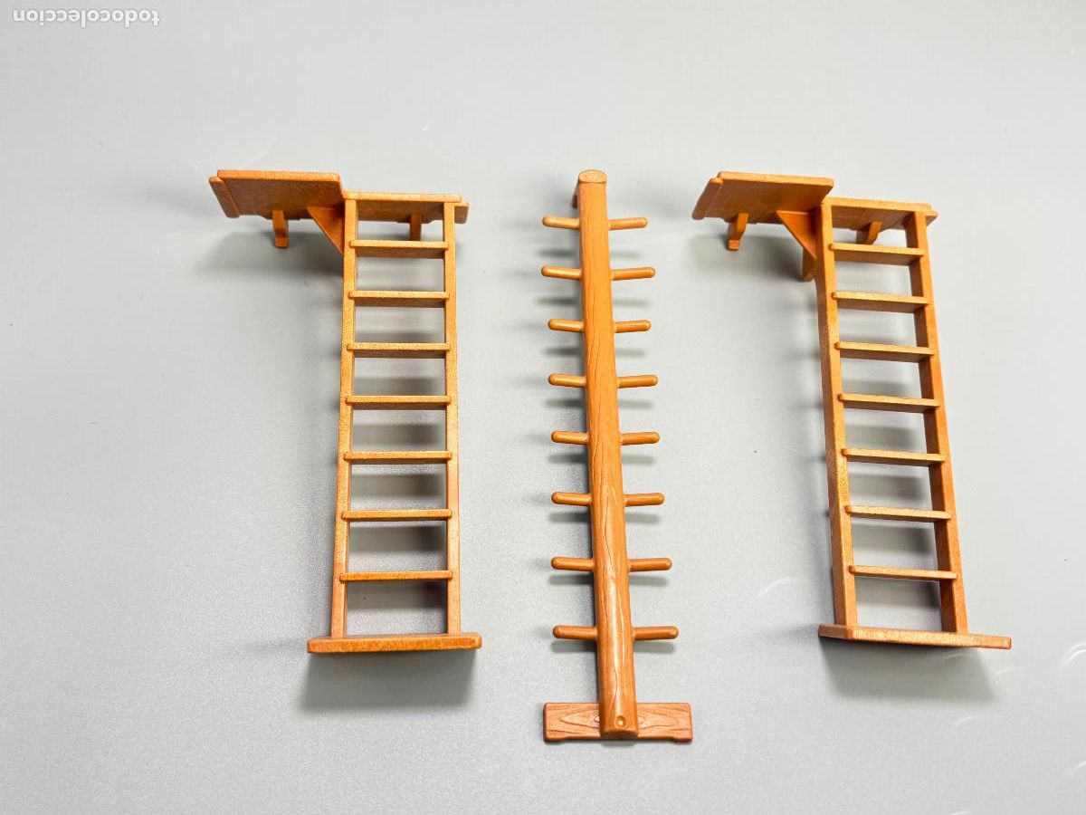 Playmobil: Playmobil escalera marr&oacute;n torre casa castillo