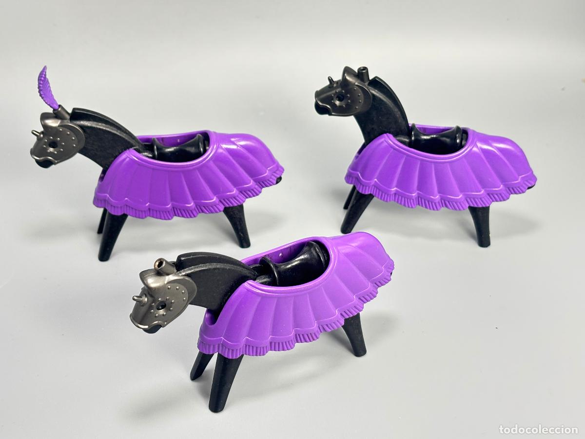Playmobil: Playmobil 3669 lote caballo con manta medieval