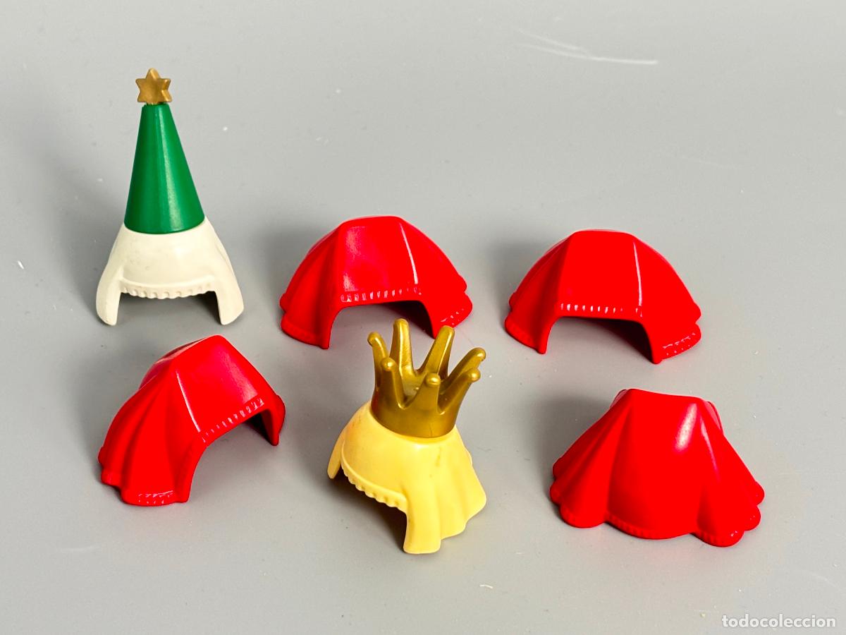 Playmobil: Playmobil lote sombrero pa&ntilde;uelo se&ntilde;ora medieval reina