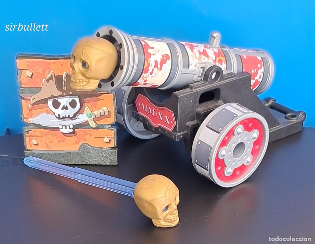 Playmobil: Ca&ntilde;&oacute;n proyectil cr&aacute;neo cadavera. Playmobil 70415. Piratas