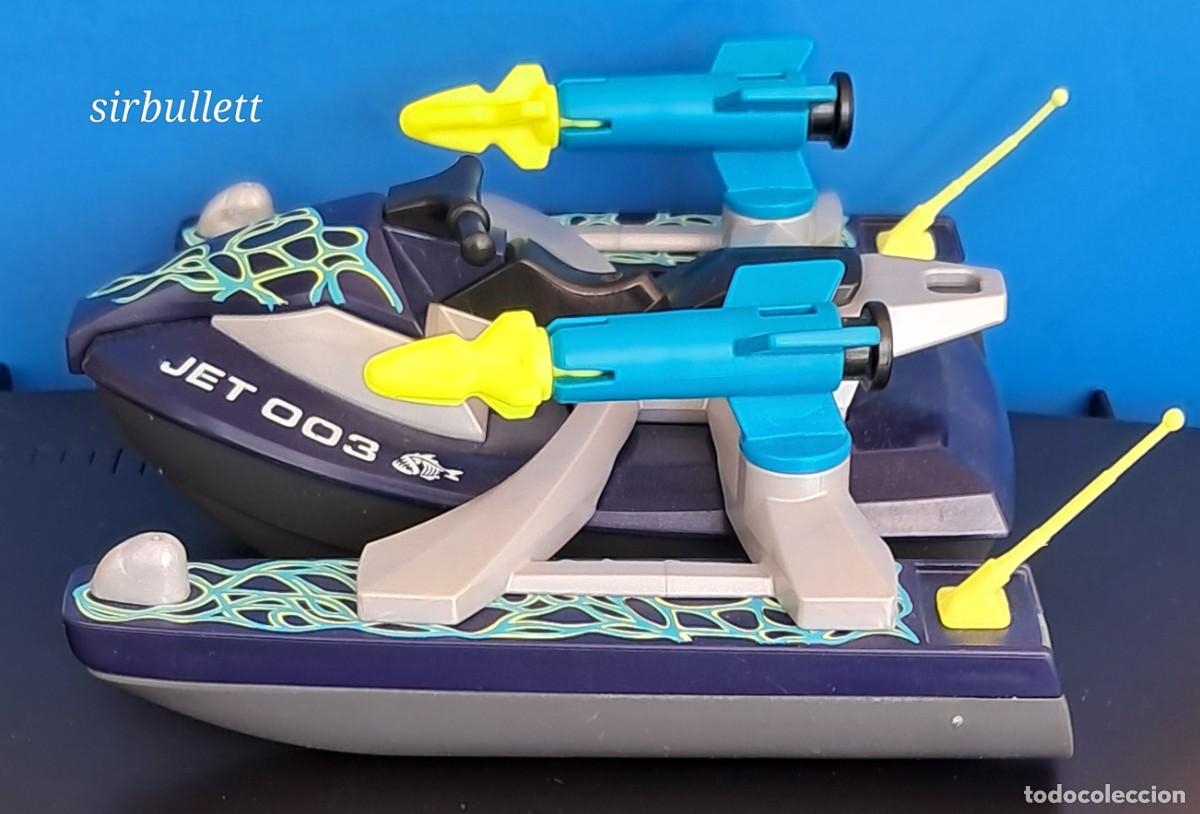 Playmobil: Lancha/moto de agua Team S.H.A.R.K. Rocket Rafter. Playmobil 70007. Rotura manillar