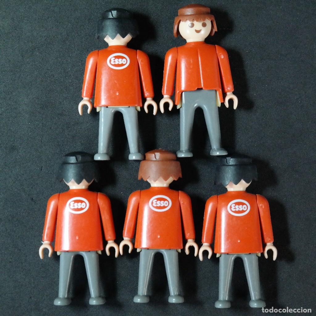 Playmobil: Playmobil 5 figuras de gasolinera ESSO ☼