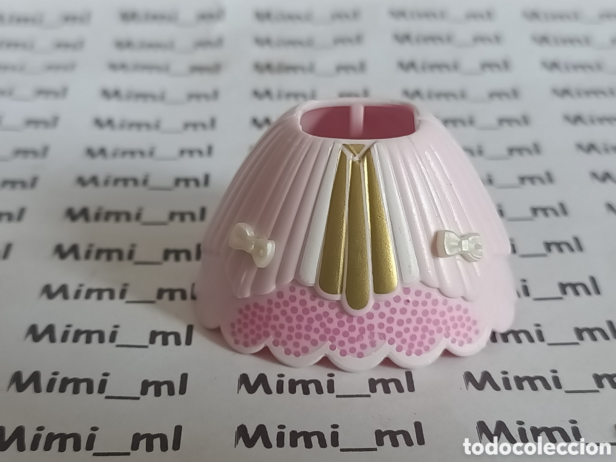 Playmobil: Playmobil fald&oacute;n ni&ntilde;a princesa falda rosa con lazos