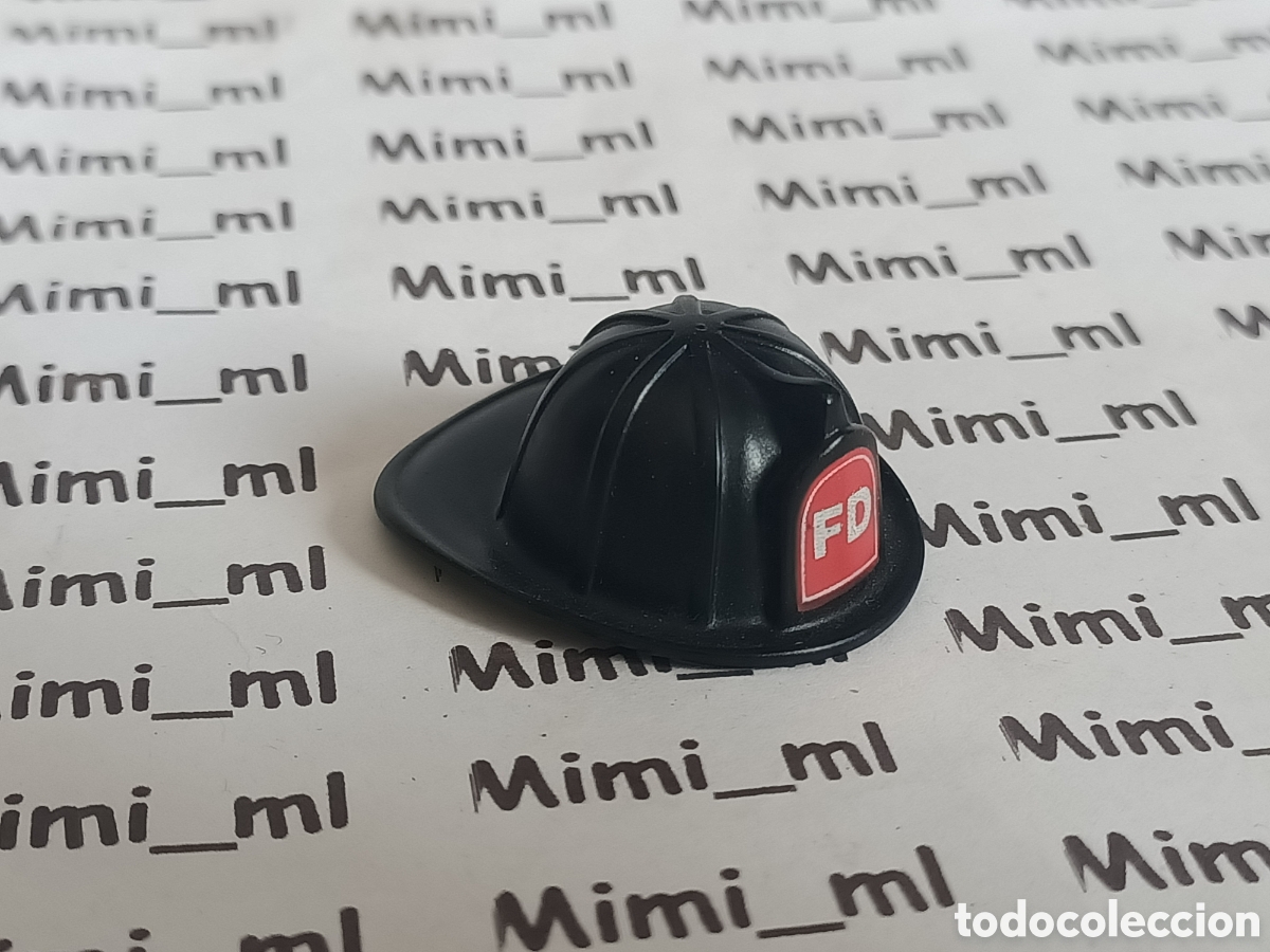 Playmobil: Playmobil casco negro bombero