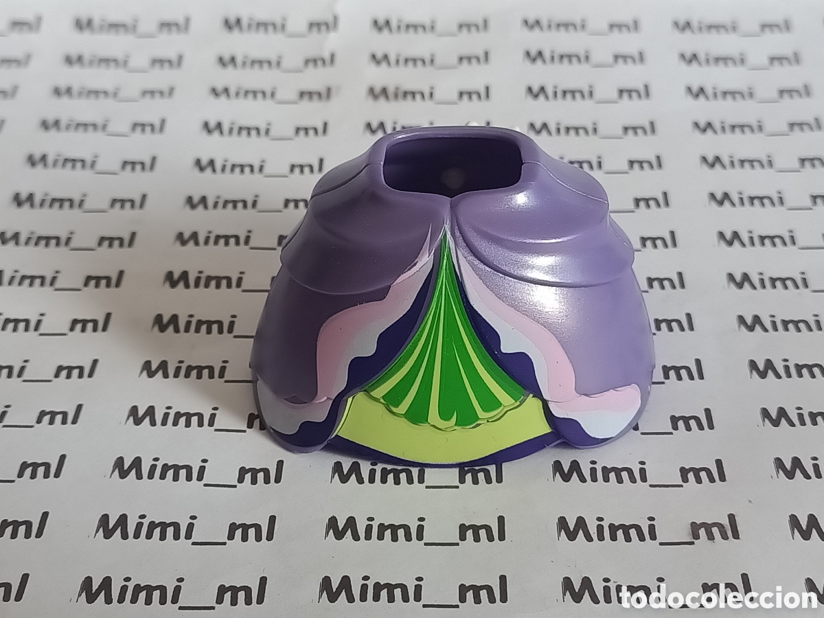 Playmobil: Playmobil fald&oacute;n mujer palacio princesas castillo recambios mansi&oacute;n falda lila con lazo blanco