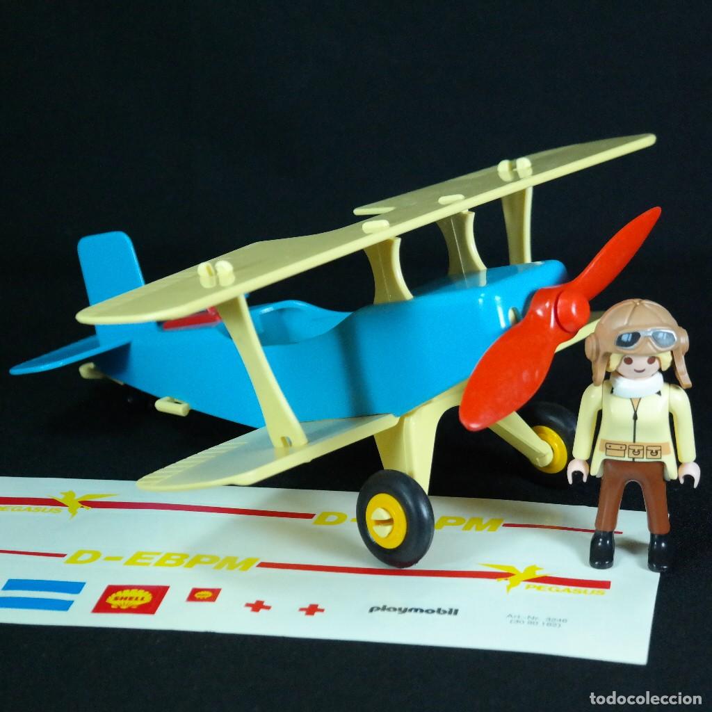 Playmobil: Playmobil biplano con mujer piloto ☼