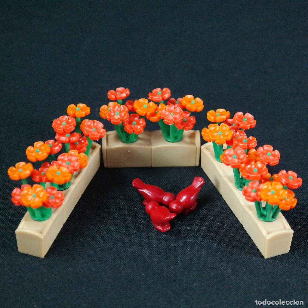 Playmobil: Playmobil flores naranjas con pajaritos ☼