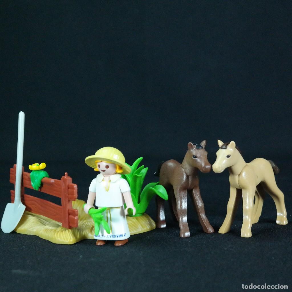 Playmobil: Playmobil ni&ntilde;a con caballitos ☼