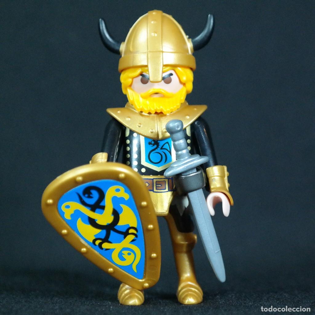 Playmobil: Playmobil vikingo con yelmo dorado ☼