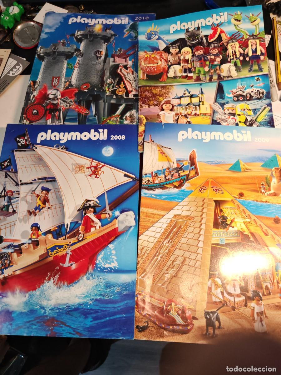 Playmobil: lote 4 cat&aacute;logos playmobil. 2008...2009..2010..2018