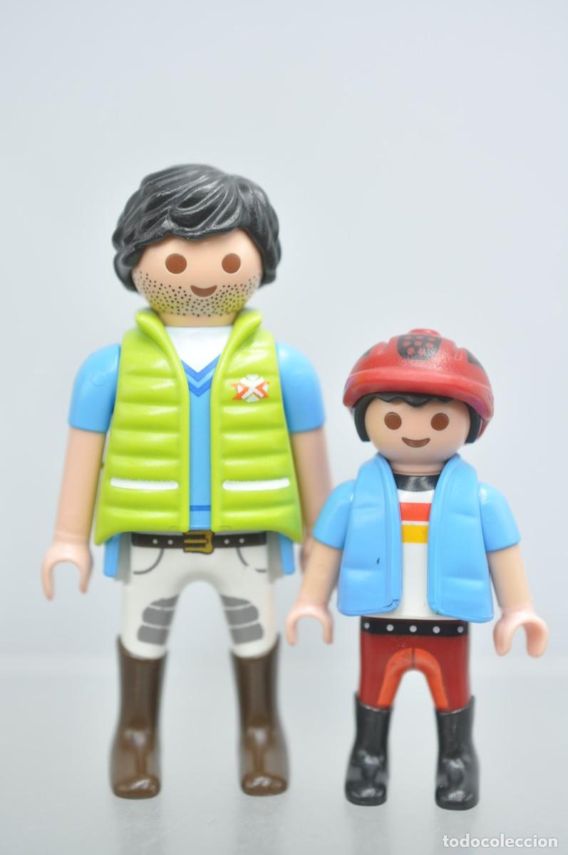Playmobil: wsk077 Playmobil, figura hombre, hipica adulto y ni&ntilde;o