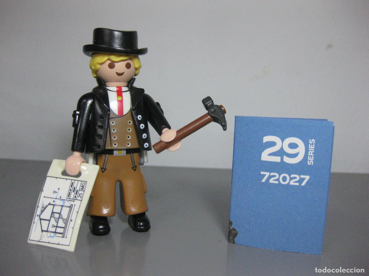 Playmobil: playmobil serie 29 AZUL sobre sorpresa - CARPINTERO VICTORIANO ELEGANTE