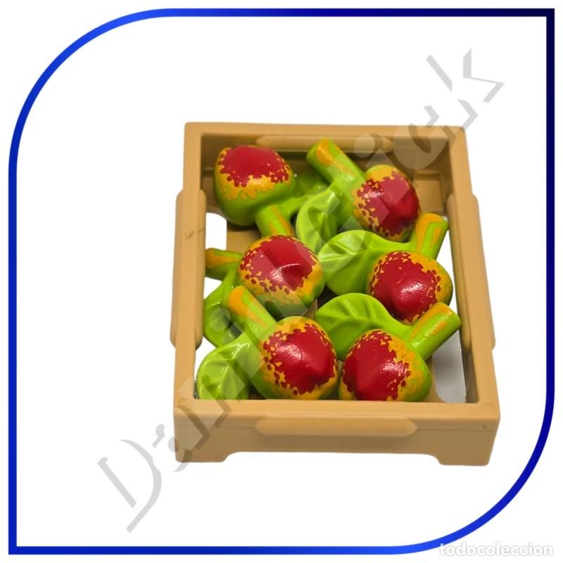 Playmobil: PLAYMOBIL MANZANAS CESTA FRUTAS GRANJA BEL&Eacute;N