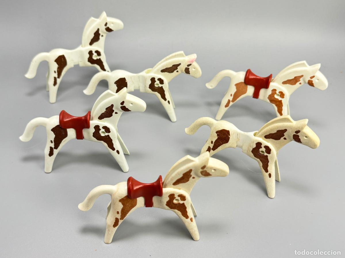 Playmobil: Playmobil lote caballo blanco con silla