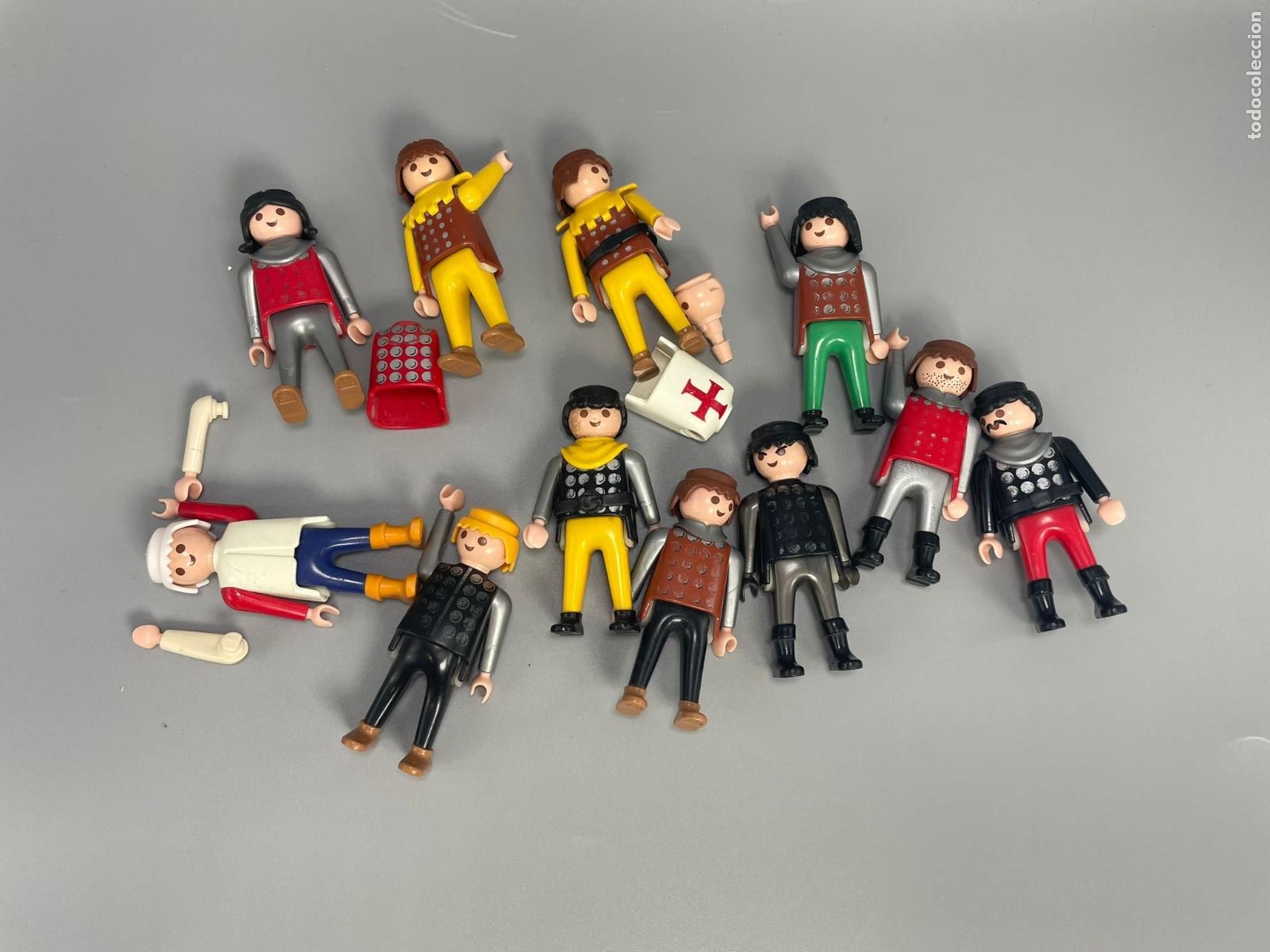 Playmobil: Playmobil lote figura medieval usadas con desgaste