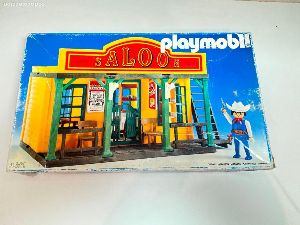 Playmobil: Playmobil 3461 caja vac&iacute;a sal&oacute;n oeste