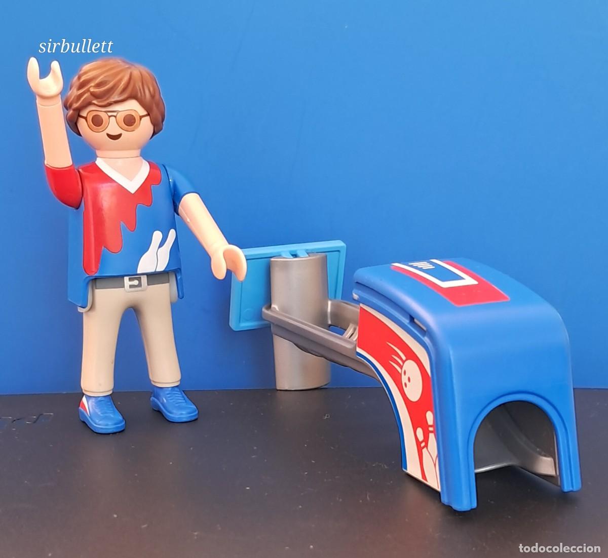 Playmobil: Figura jugador de bolos. Playmobil 9440. Bolera special plus