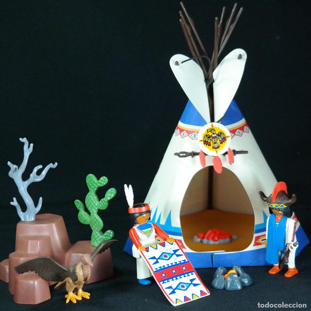 Playmobil: Playmobil carpa india con indios y buitre ☼