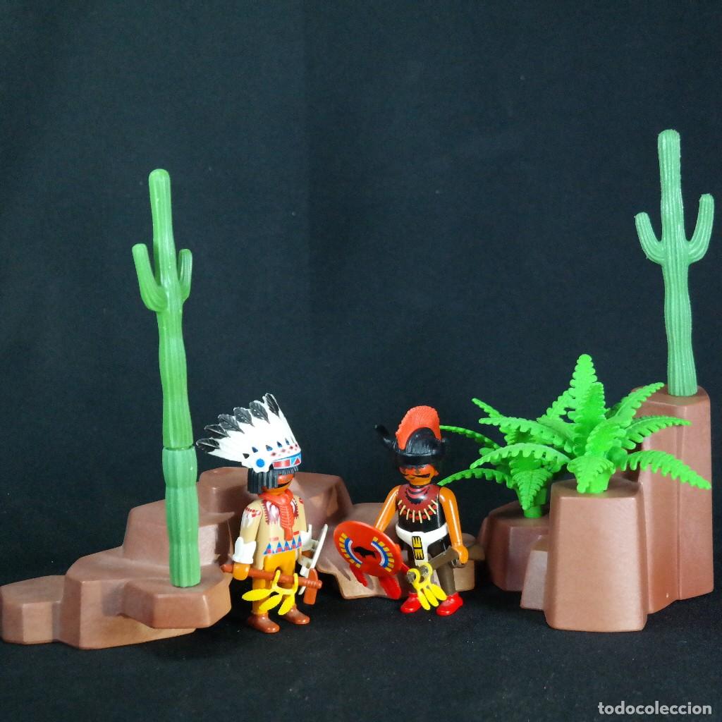 Playmobil: Playmobil dos indios con rocas ☼