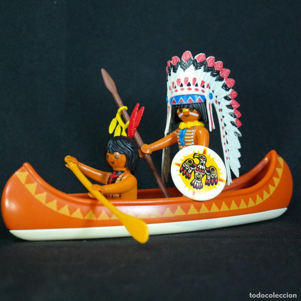 Playmobil: Playmobil bote indio con dos indios ☼