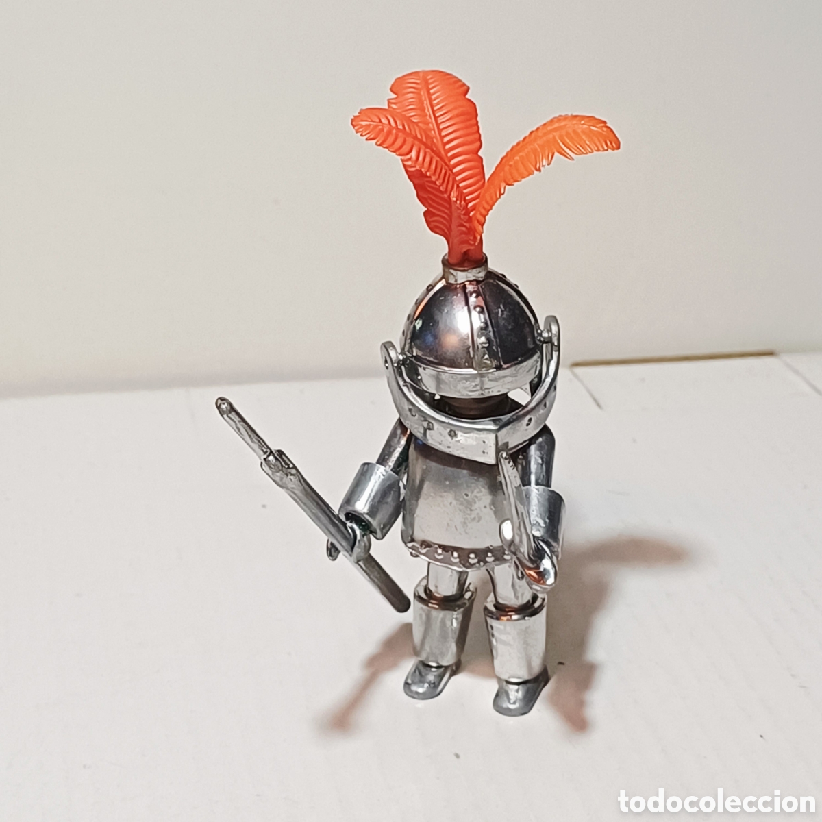 Playmobil: Figura Playmobil caballero medieval recromado soldado armadura
