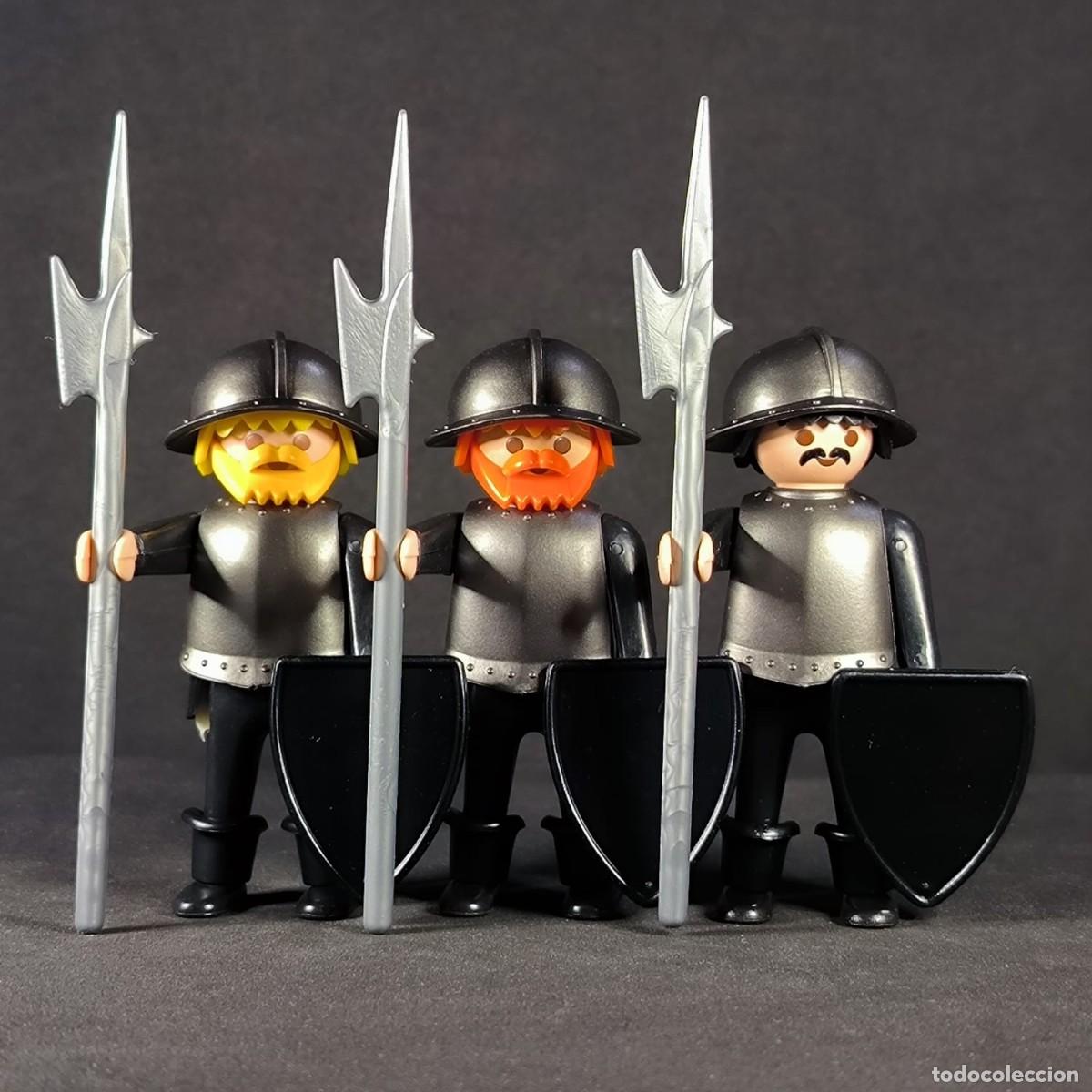 Playmobil: Playmobil tres caballeros medievales ☼