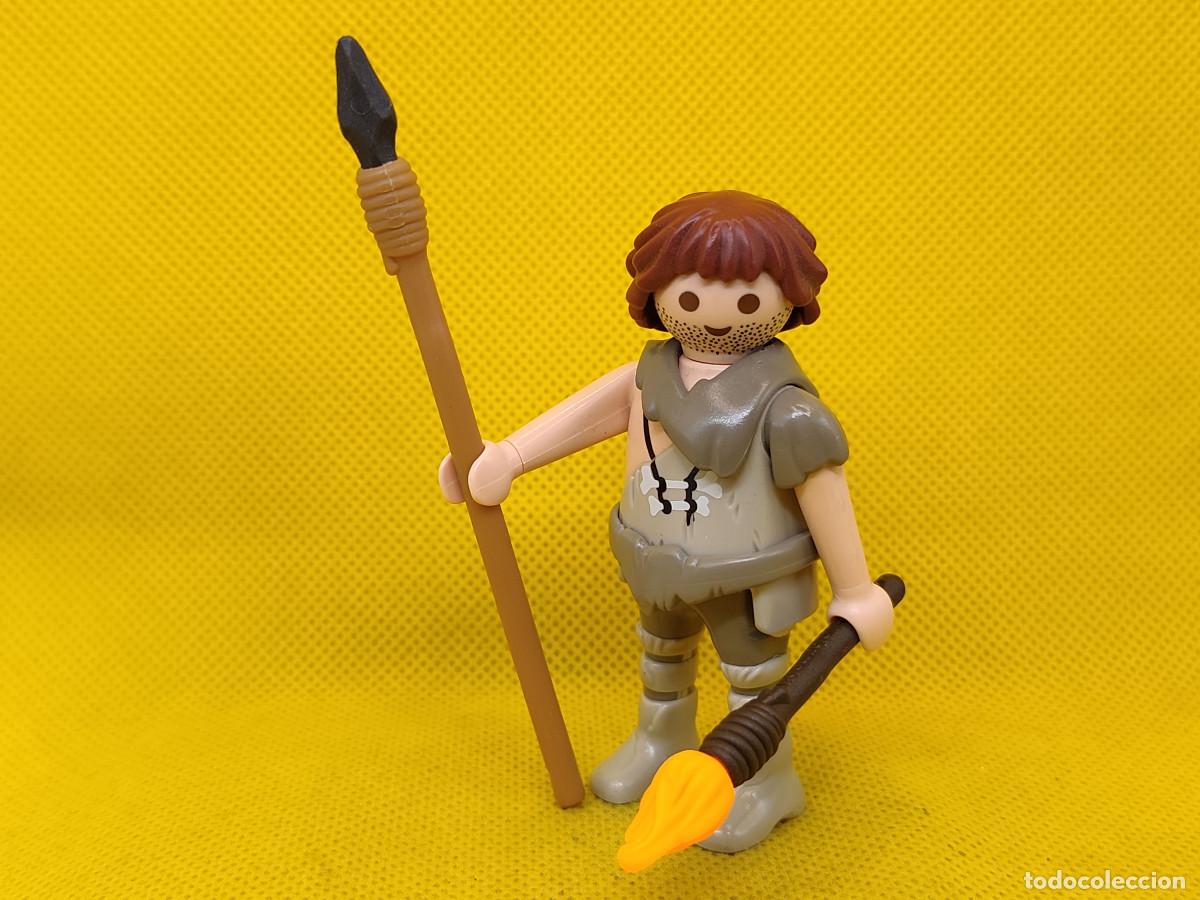 Playmobil: Playmobil Hombre prehist&oacute;rico con lanza y antorcha