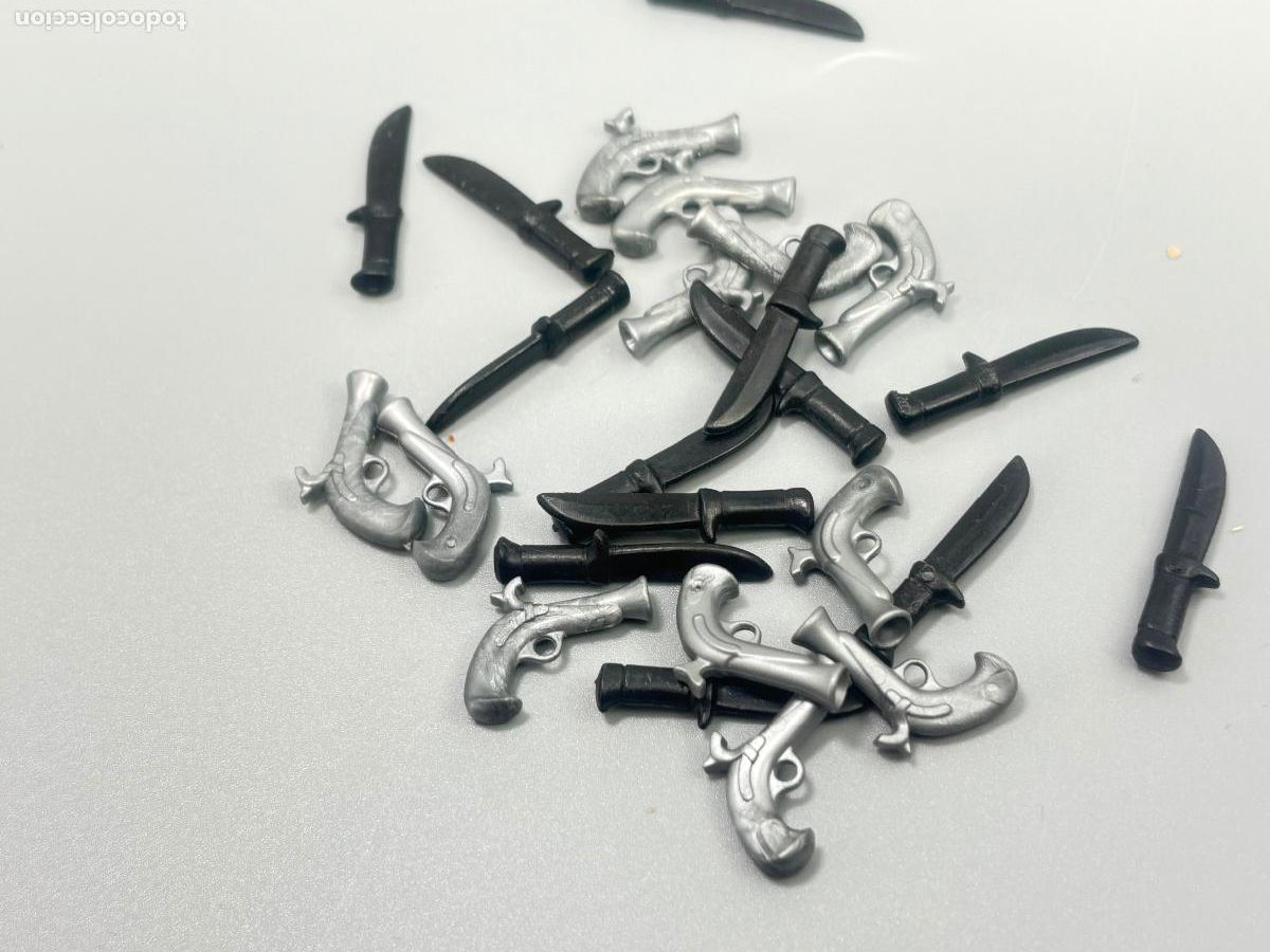 Playmobil: Playmobil lote cuchillos y pistola pirata
