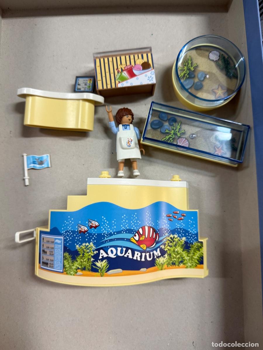 Playmobil: Playmobil Acuario - Mostrador y vitrinas con figura - LOTE 5