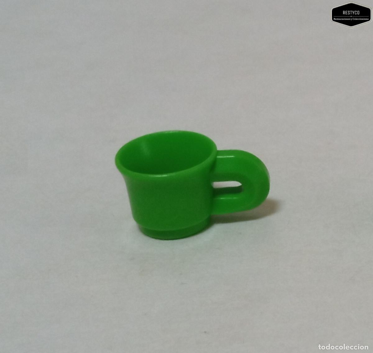 Playmobil: Playmobil - Taza Con Ribete Color Verde