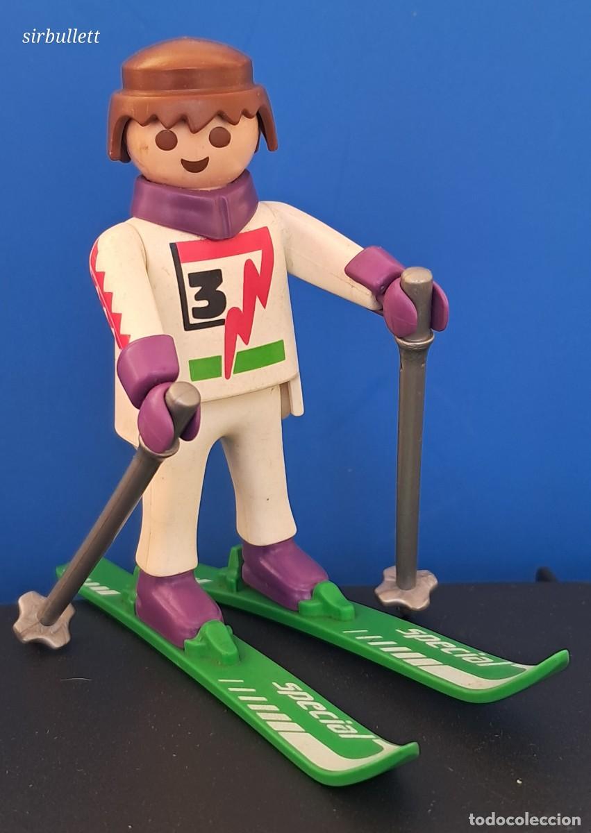 Playmobil: Esquiador de descenso. Playmobil 3682. Deportes esqu&iacute; invierno