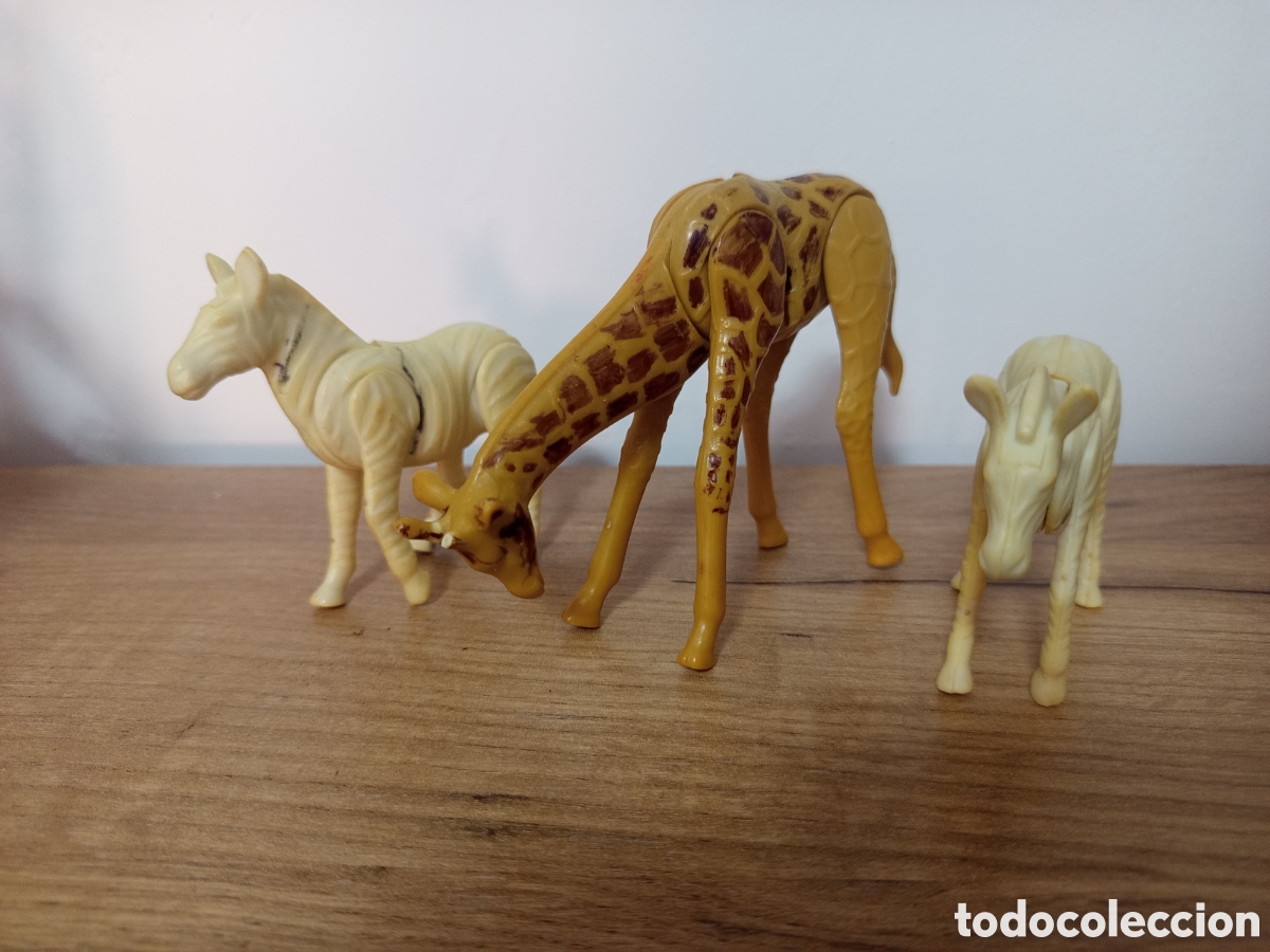 Playmobil: ❇️ SET LOTE ZOO PLAYMOBIL ANTIGUOS DOS CEBRAS Y UNA JIRAFA CON ALG&Uacute;N DEFECTO (VER FOTOS)