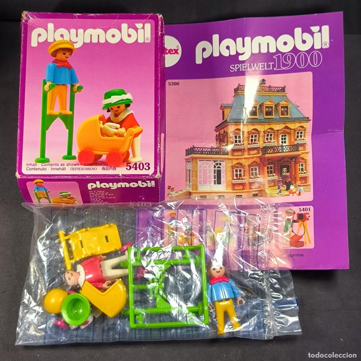 Playmobil: Playmobil ni&ntilde;os voctorianos con zancos ref.5403 con caja ☼