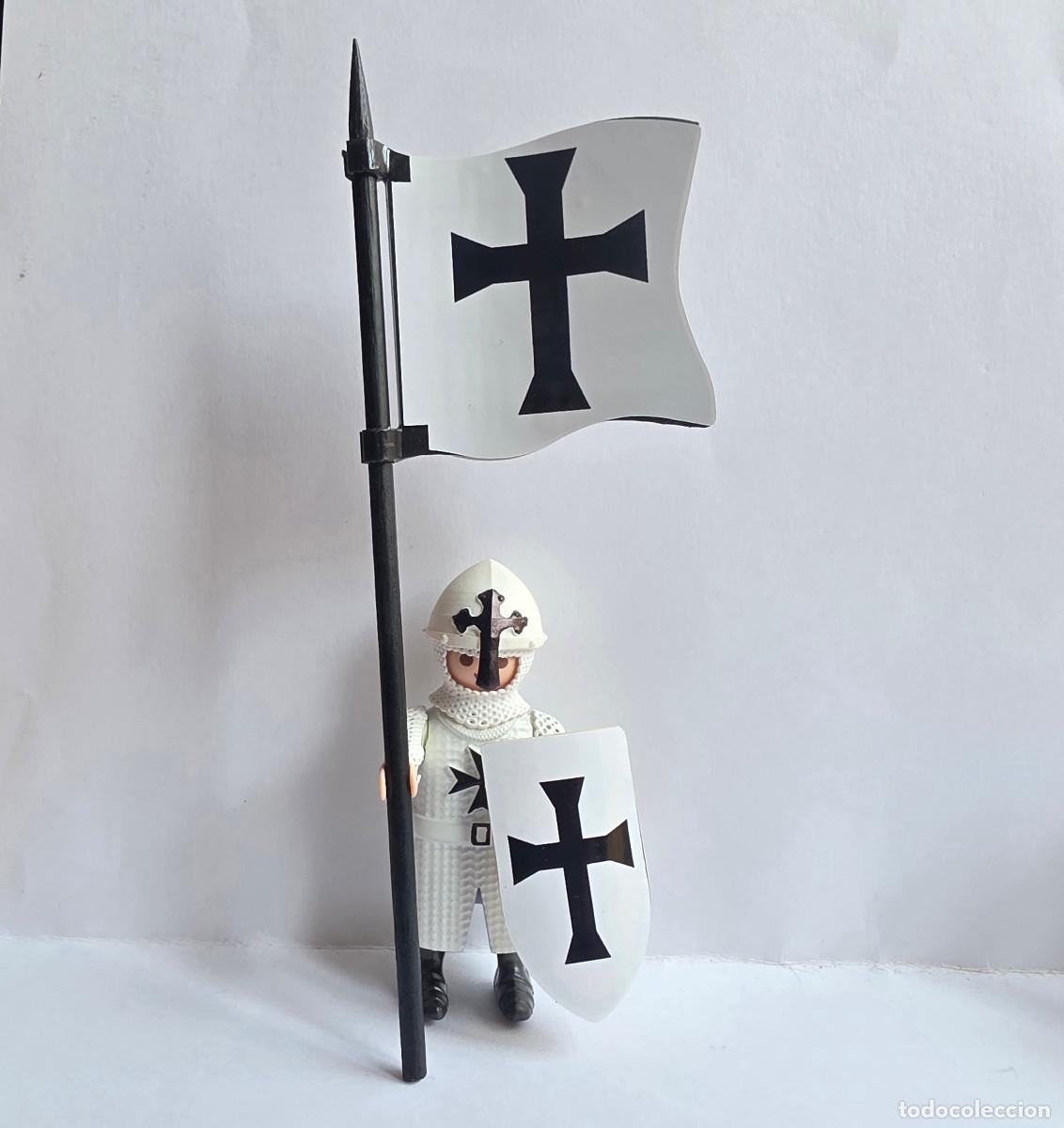 Playmobil: Playmobil Caballero templario custom teutonico cruzado 3666 3667 medieval cruzadas castillo malta