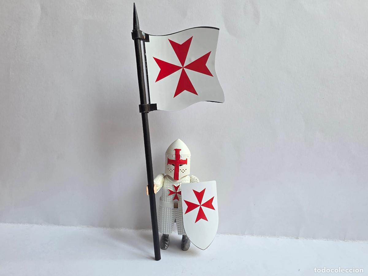 Playmobil: Playmobil Caballero templario custom teutonico cruzado 3666 3667 medieval cruzadas castillo malta
