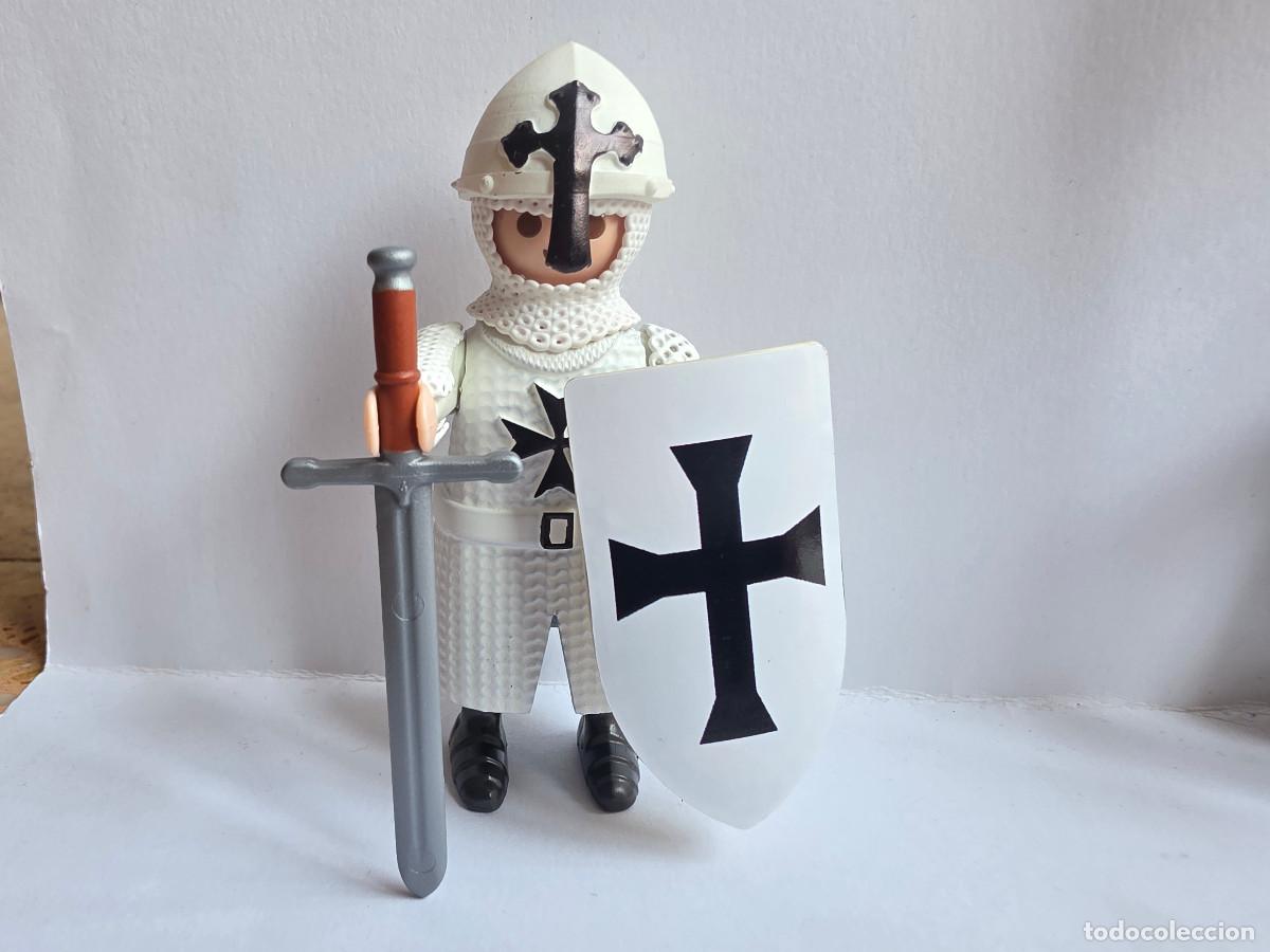 Playmobil: Playmobil Caballero templario custom teutonico cruzado 3666 3667 medieval cruzadas castillo malta