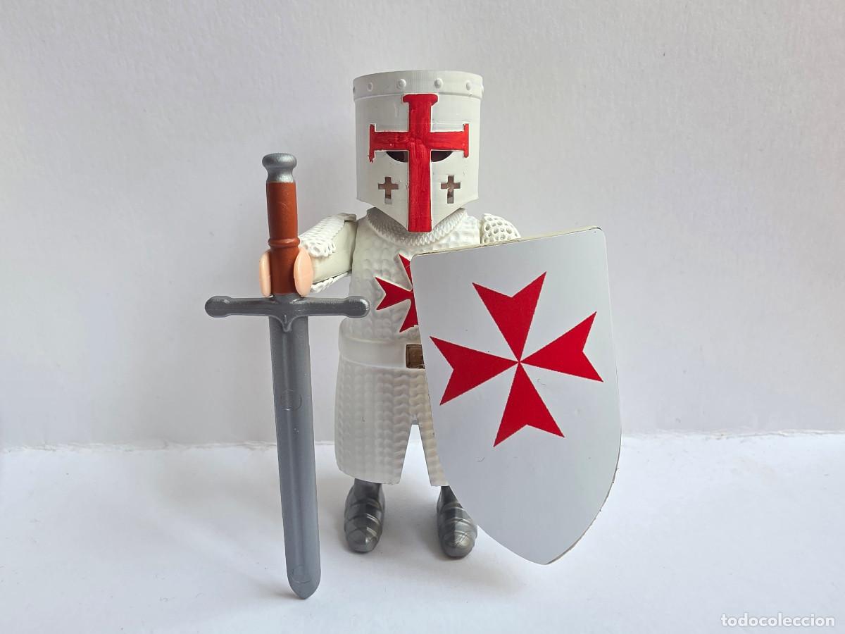 Playmobil: Playmobil Caballero templario custom teutonico cruzado 3666 3667 medieval cruzadas castillo malta