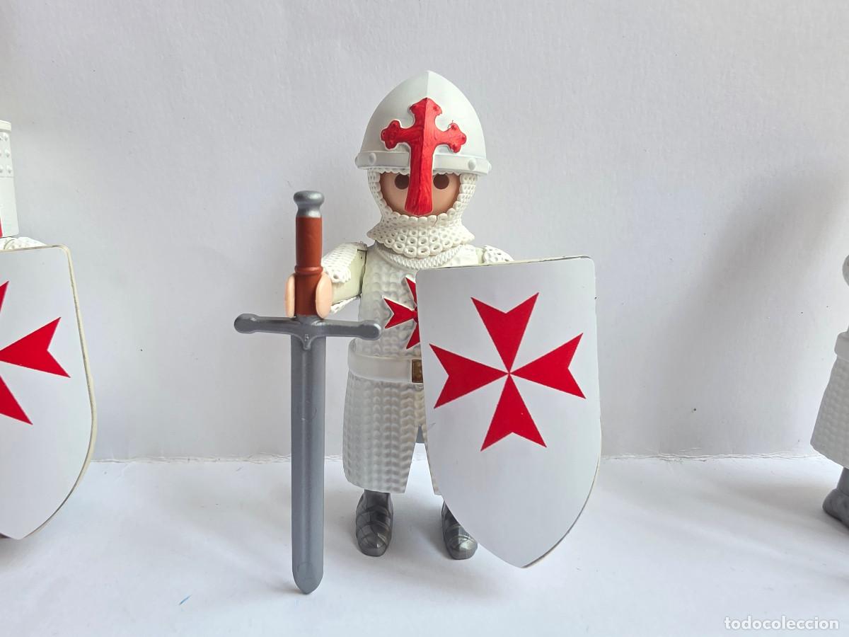 Playmobil: Playmobil Caballero templario custom teutonico cruzado 3666 3667 medieval cruzadas castillo malta