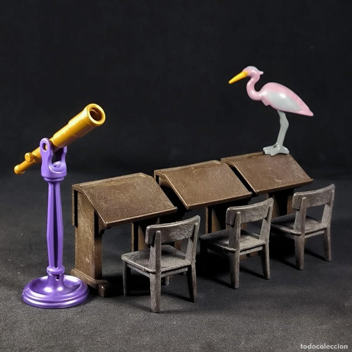 Playmobil: Playmobil tres pupitres con garza y telescopio ☼