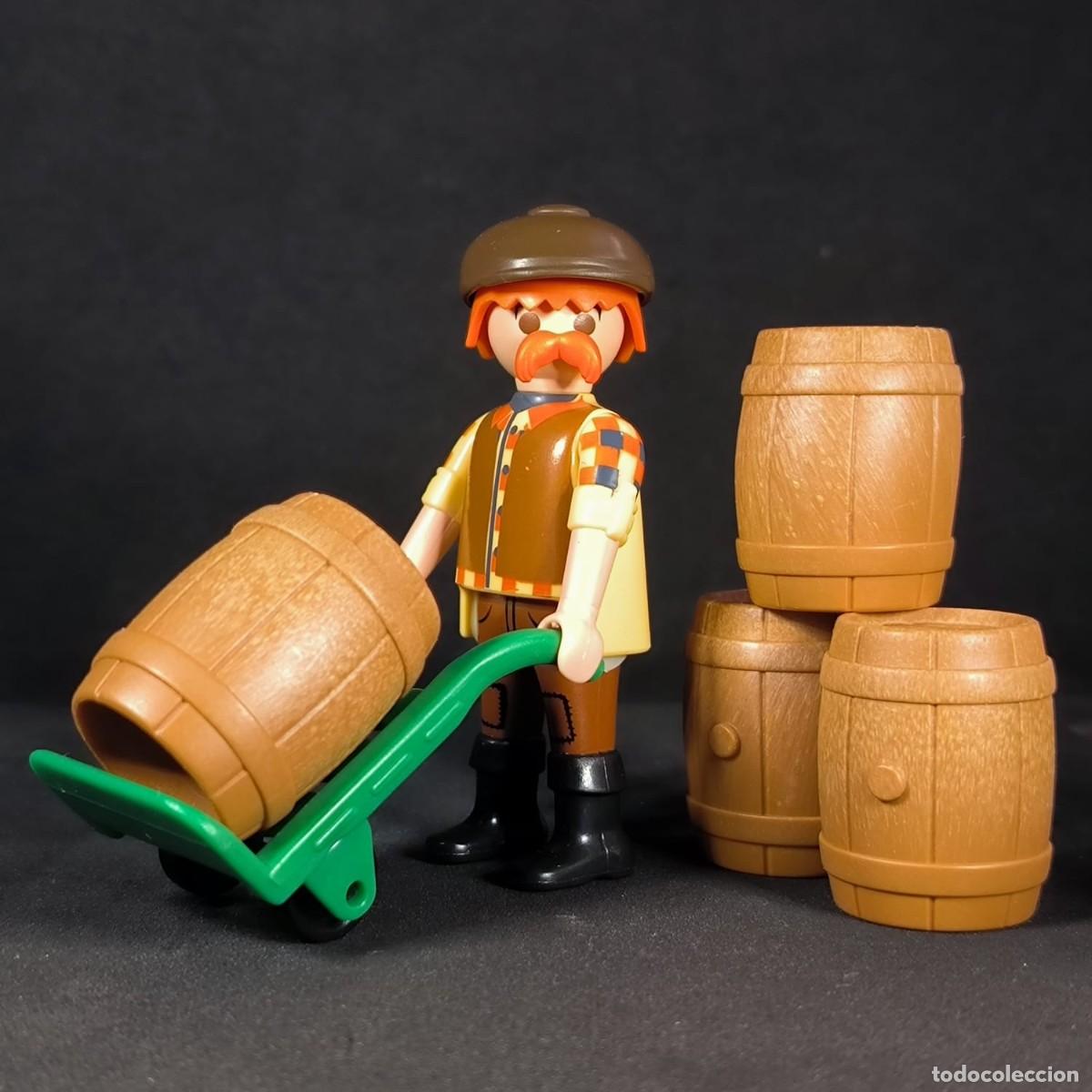 Playmobil: Playmobil trabajador con barriles ☼
