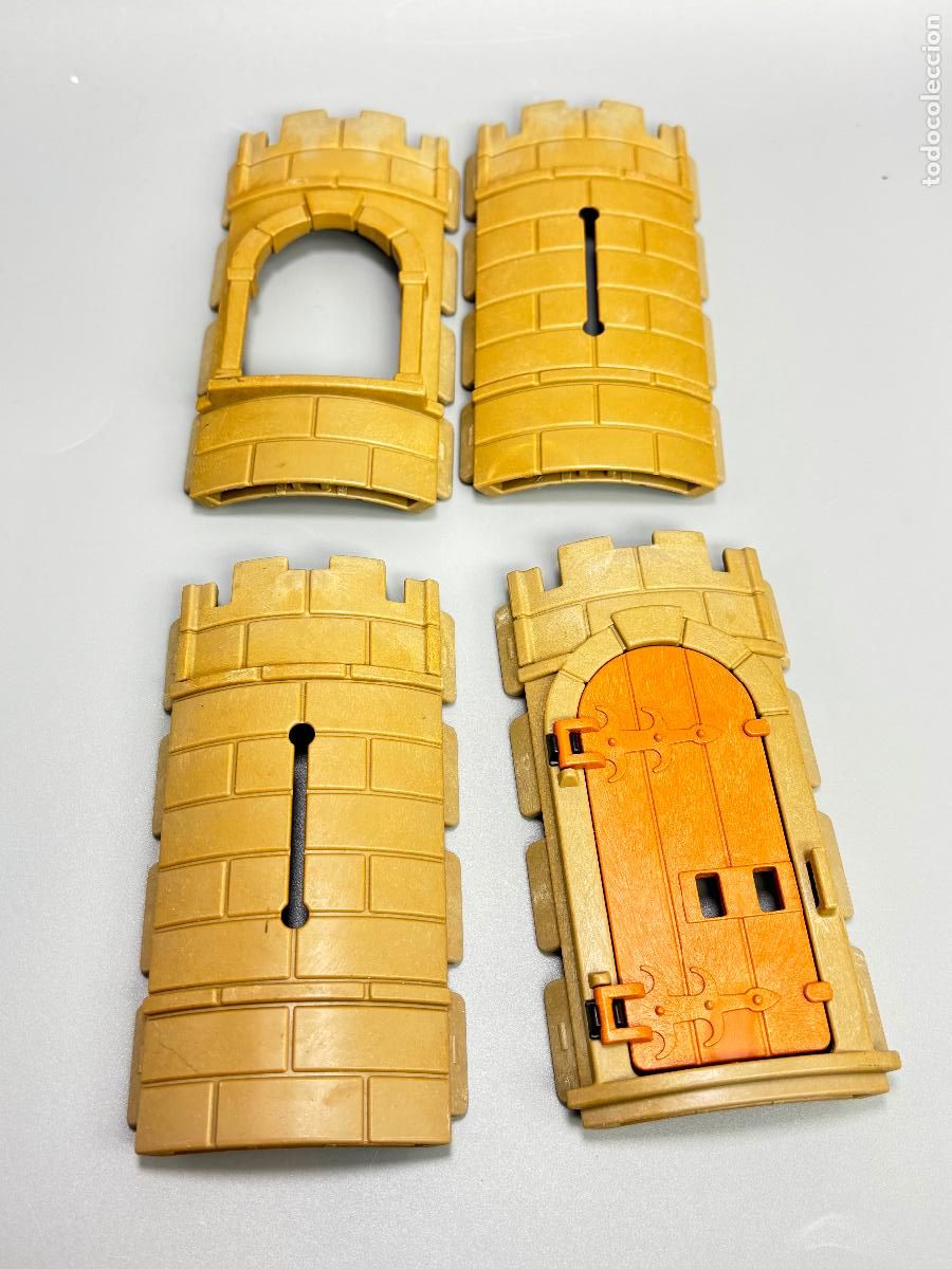 Playmobil: Playmobil lote pared arqueada ventana puerta torre casa castillo medieval